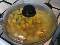 ... and simmer under the cover stirring...