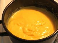 Cook thick pudding from milk, sugar and pudding...