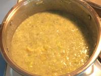 ... and pour into the sauce. Let it boil....