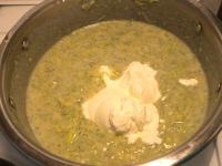 Remove from the heat and stir in the cream ......