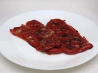Spread with the prepared garlic....