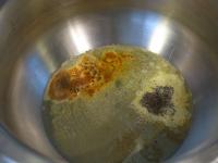 Melt the butter in a pot and fry the spices...