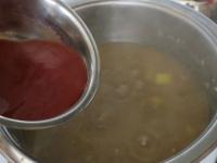 Finally add tomato paste......