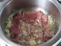 Add the meat and let it fry for a while from each...