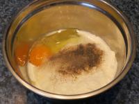 Mix eggs, salt and pepper in youghurt....
