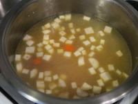 ... and pour hot water. Cook for 20 minutes....
