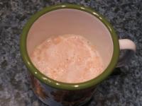 Mix flour and sugar with a little lukewarm milk....