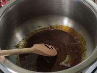 Let the sugar caramelize on low heat....