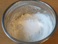 Whip egg whites into a foam. Add sieved sugar and...