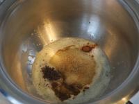 Melt the butter in a pot, add the spices and heat...