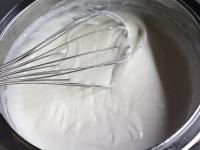 Mix coconut cream with sugar. Add mascarpone to...