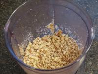 Chop the nuts roughly....