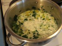 ... and pour a cream-milk mixture. Boil until...
