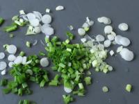 Clean, wash and finely chop the spring onion. Stir...