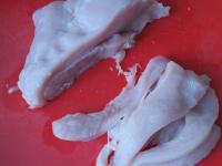 Wash the turkey meat, dry it and cut into slices...