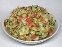 According to the recipe, prepare a simple summer...