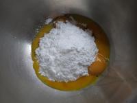 Whip egg yolks with sugar....