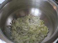 Peel the onion, cut it finely and fry in oil. Add...