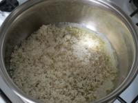 ...and add the rice....