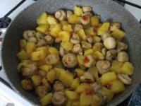 ... and roast until golden while stirring....