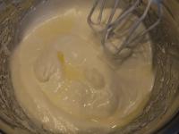 ... and lemon juice to the egg white snow....