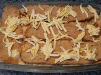 Grate the butter on top....