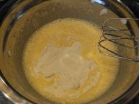 ... and add the flour....