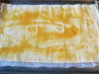 Roll the puff pastry, place on a baking sheet and...
