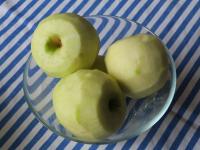 Wash and peel the apples....