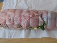 ... and tie with cooking thread....