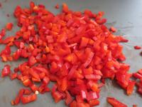 Wash, clean, finely cut the pepper ......