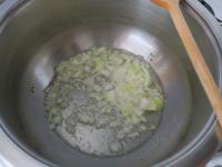 Peel an onion, chop finely and cook in oil....