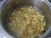 Add potatoes to the onion, add water, salt and...