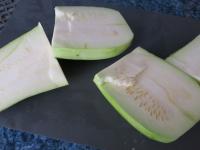 Peel the pumpkin, cut into smaller pieces ......