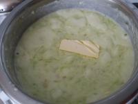 Remove from heat, stir in butter ......