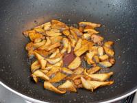 Fry the mushrooms in oil and season....