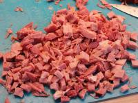 ... and cut into small pieces....