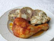 Roasted Chicken Legs with Bun Stuffing
