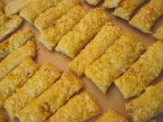 Puff pastry cheese sticks