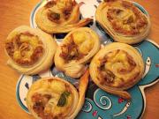 Tuna snails from puff pastry