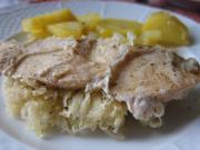 Oven-Roasted Chicken Breasts with Sauerkraut