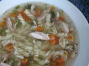 Quick chicken soup from a streamer