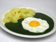 Creamed Spinach with Fried Egg
