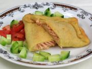 Salmon in potato batter