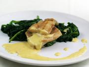 Cod with hollandaise sauce