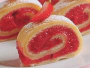 Strawberry roulade