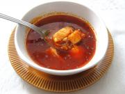 Fisherman's soup (halaszle) from pangasius
