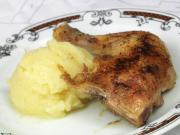 Roast chicken with mashed potatoes