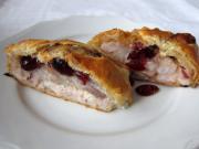 Pangasius in puff pastry with cranberries