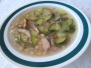 Zucchini - bean soup